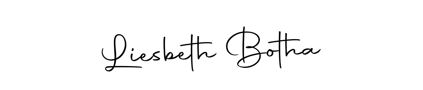 Make a beautiful signature design for name Liesbeth Botha. Use this online signature maker to create a handwritten signature for free. Liesbeth Botha signature style 10 images and pictures png