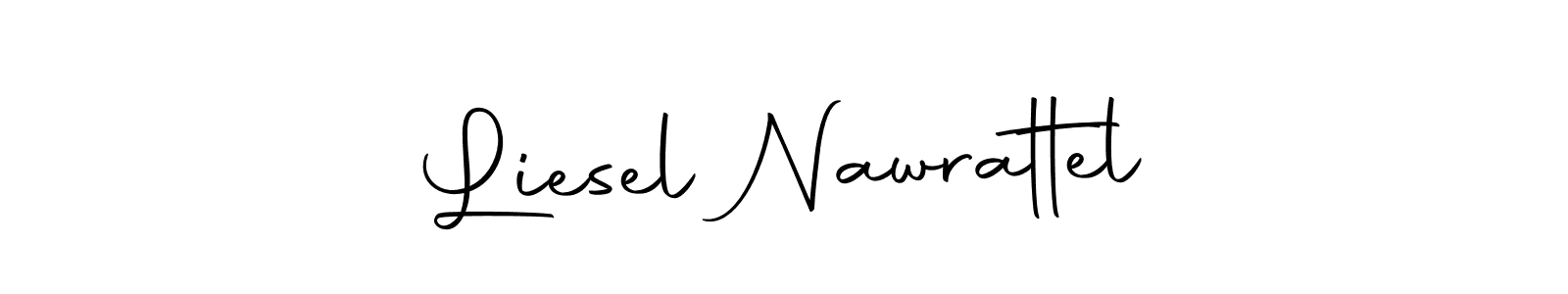 Make a beautiful signature design for name Liesel Nawrattel. With this signature (Autography-DOLnW) style, you can create a handwritten signature for free. Liesel Nawrattel signature style 10 images and pictures png