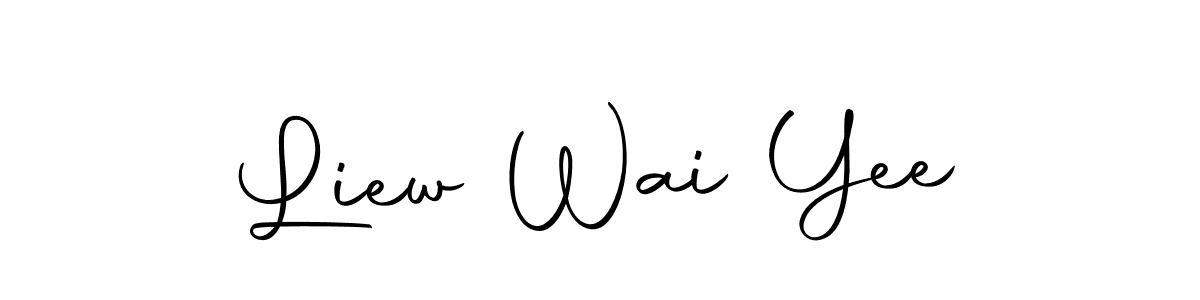 How to make Liew Wai Yee name signature. Use Autography-DOLnW style for creating short signs online. This is the latest handwritten sign. Liew Wai Yee signature style 10 images and pictures png