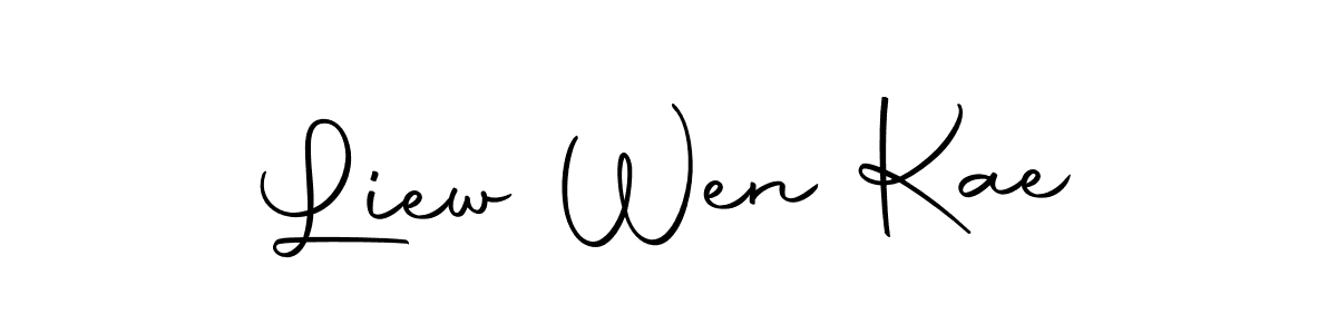 Create a beautiful signature design for name Liew Wen Kae. With this signature (Autography-DOLnW) fonts, you can make a handwritten signature for free. Liew Wen Kae signature style 10 images and pictures png