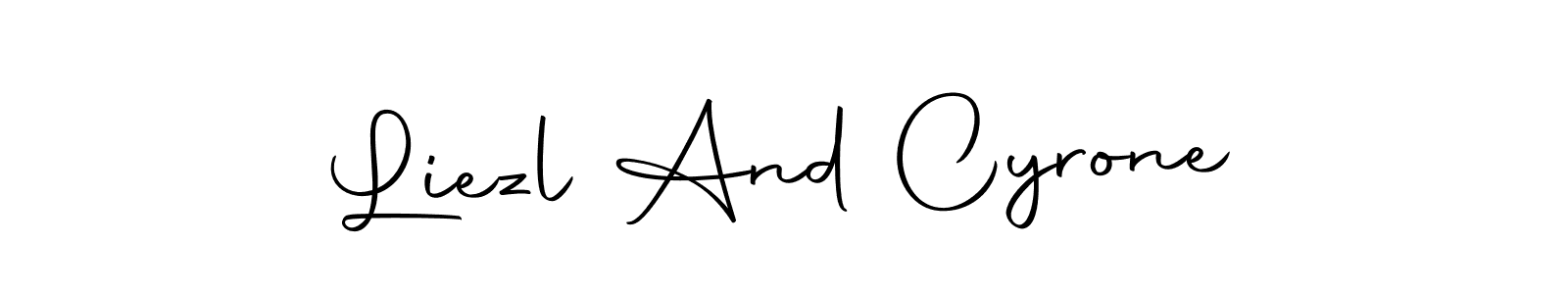 Similarly Autography-DOLnW is the best handwritten signature design. Signature creator online .You can use it as an online autograph creator for name Liezl And Cyrone. Liezl And Cyrone signature style 10 images and pictures png