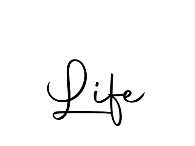 Design your own signature with our free online signature maker. With this signature software, you can create a handwritten (Autography-DOLnW) signature for name Life. Life signature style 10 images and pictures png