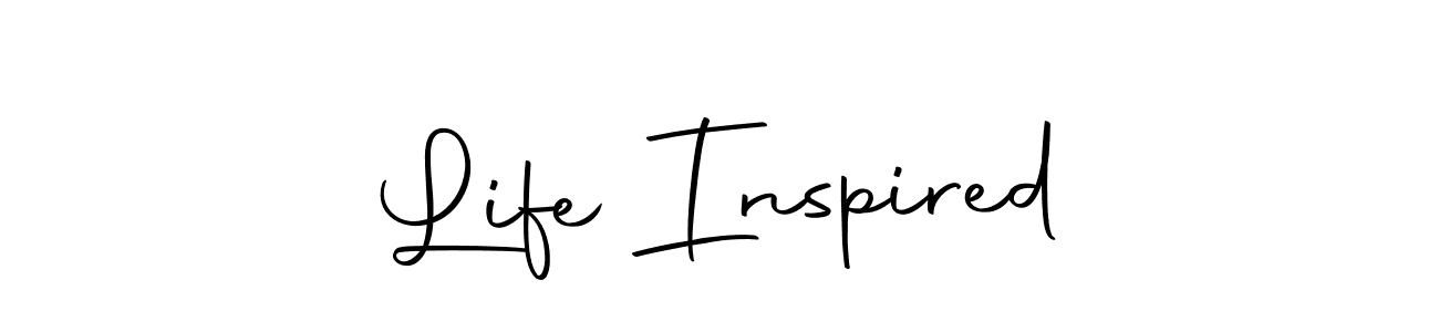 Design your own signature with our free online signature maker. With this signature software, you can create a handwritten (Autography-DOLnW) signature for name Life Inspired. Life Inspired signature style 10 images and pictures png
