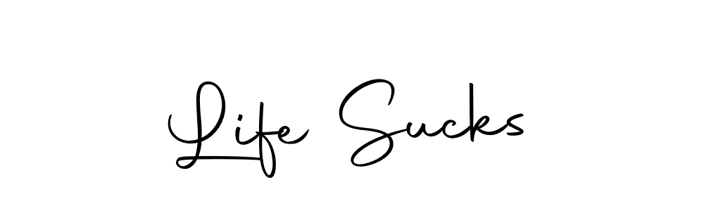 Make a short Life Sucks signature style. Manage your documents anywhere anytime using Autography-DOLnW. Create and add eSignatures, submit forms, share and send files easily. Life Sucks signature style 10 images and pictures png