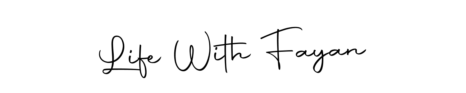 You can use this online signature creator to create a handwritten signature for the name Life With Fayan. This is the best online autograph maker. Life With Fayan signature style 10 images and pictures png
