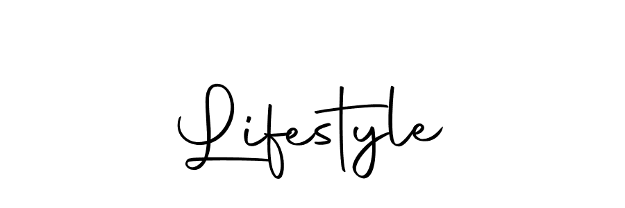 Create a beautiful signature design for name Lifestyle. With this signature (Autography-DOLnW) fonts, you can make a handwritten signature for free. Lifestyle signature style 10 images and pictures png