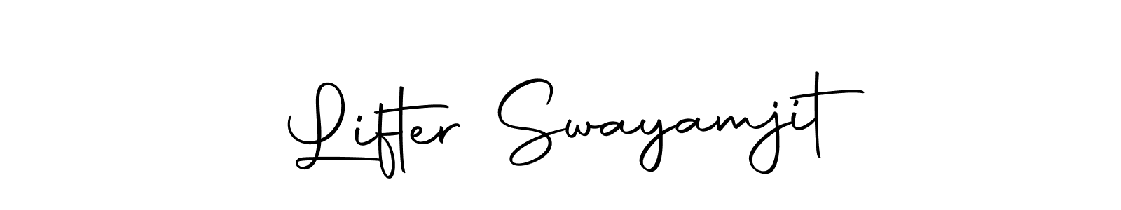 Once you've used our free online signature maker to create your best signature Autography-DOLnW style, it's time to enjoy all of the benefits that Lifter Swayamjit name signing documents. Lifter Swayamjit signature style 10 images and pictures png