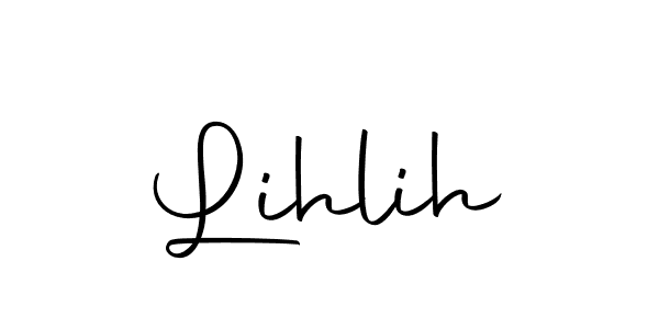 if you are searching for the best signature style for your name Lihlih. so please give up your signature search. here we have designed multiple signature styles  using Autography-DOLnW. Lihlih signature style 10 images and pictures png