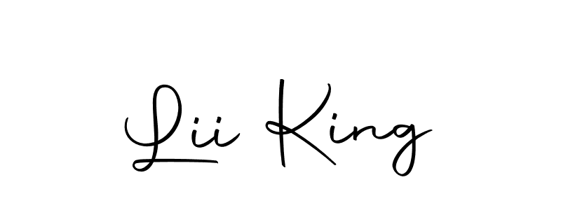 Design your own signature with our free online signature maker. With this signature software, you can create a handwritten (Autography-DOLnW) signature for name Lii King. Lii King signature style 10 images and pictures png