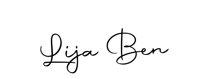How to make Lija Ben signature? Autography-DOLnW is a professional autograph style. Create handwritten signature for Lija Ben name. Lija Ben signature style 10 images and pictures png