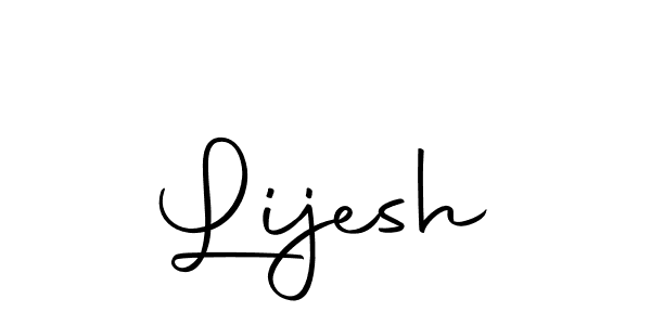 Use a signature maker to create a handwritten signature online. With this signature software, you can design (Autography-DOLnW) your own signature for name Lijesh. Lijesh signature style 10 images and pictures png