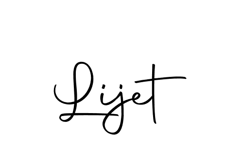 The best way (Autography-DOLnW) to make a short signature is to pick only two or three words in your name. The name Lijet include a total of six letters. For converting this name. Lijet signature style 10 images and pictures png