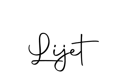 Make a beautiful signature design for name Lijet. With this signature (Autography-DOLnW) style, you can create a handwritten signature for free. Lijet signature style 10 images and pictures png