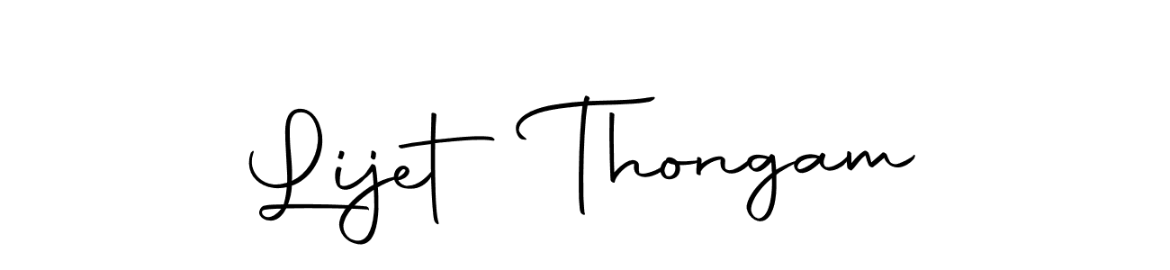 Make a beautiful signature design for name Lijet Thongam. With this signature (Autography-DOLnW) style, you can create a handwritten signature for free. Lijet Thongam signature style 10 images and pictures png