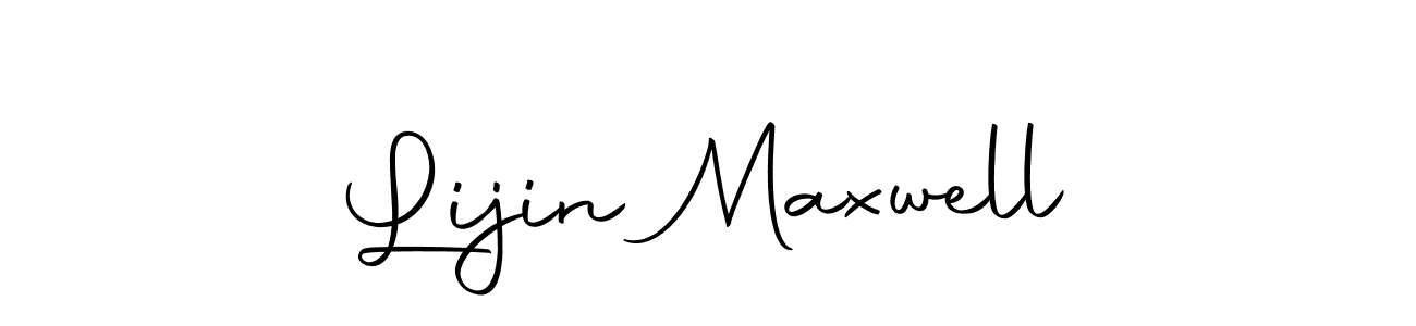 Make a beautiful signature design for name Lijin Maxwell. With this signature (Autography-DOLnW) style, you can create a handwritten signature for free. Lijin Maxwell signature style 10 images and pictures png