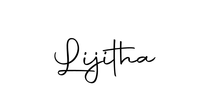 Use a signature maker to create a handwritten signature online. With this signature software, you can design (Autography-DOLnW) your own signature for name Lijitha. Lijitha signature style 10 images and pictures png