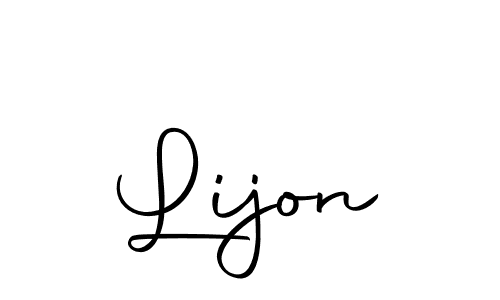 How to make Lijon signature? Autography-DOLnW is a professional autograph style. Create handwritten signature for Lijon name. Lijon signature style 10 images and pictures png