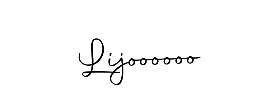 Design your own signature with our free online signature maker. With this signature software, you can create a handwritten (Autography-DOLnW) signature for name Lijoooooo. Lijoooooo signature style 10 images and pictures png
