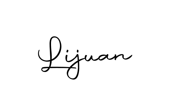 Design your own signature with our free online signature maker. With this signature software, you can create a handwritten (Autography-DOLnW) signature for name Lijuan. Lijuan signature style 10 images and pictures png