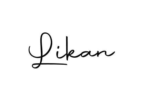You should practise on your own different ways (Autography-DOLnW) to write your name (Likan) in signature. don't let someone else do it for you. Likan signature style 10 images and pictures png