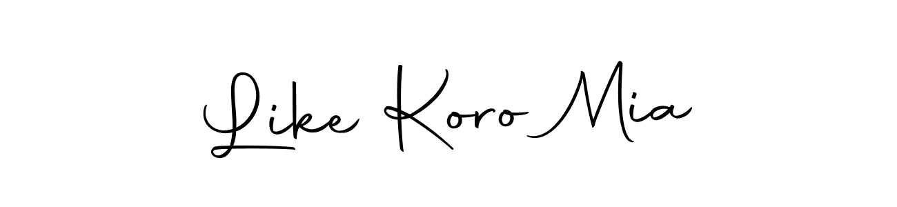 This is the best signature style for the Like Koro Mia name. Also you like these signature font (Autography-DOLnW). Mix name signature. Like Koro Mia signature style 10 images and pictures png