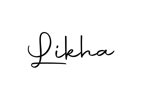 Design your own signature with our free online signature maker. With this signature software, you can create a handwritten (Autography-DOLnW) signature for name Likha. Likha signature style 10 images and pictures png