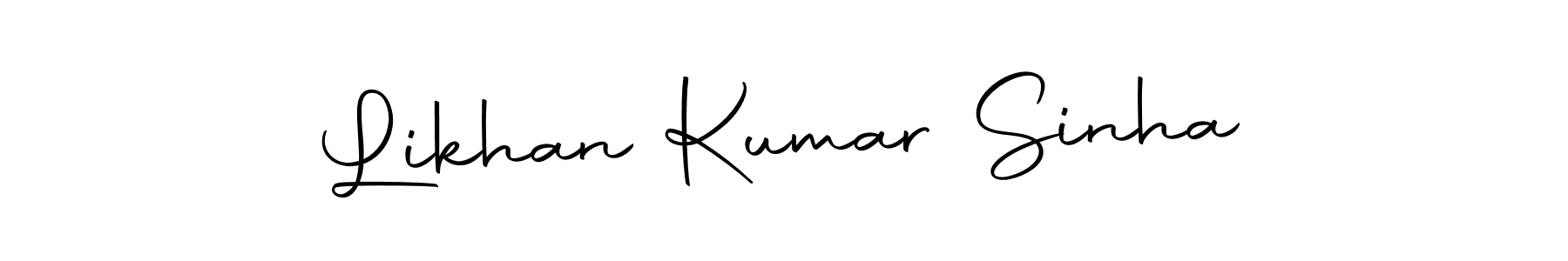 Design your own signature with our free online signature maker. With this signature software, you can create a handwritten (Autography-DOLnW) signature for name Likhan Kumar Sinha. Likhan Kumar Sinha signature style 10 images and pictures png