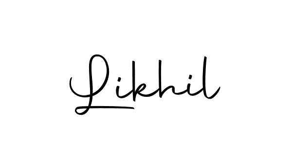 Create a beautiful signature design for name Likhil. With this signature (Autography-DOLnW) fonts, you can make a handwritten signature for free. Likhil signature style 10 images and pictures png