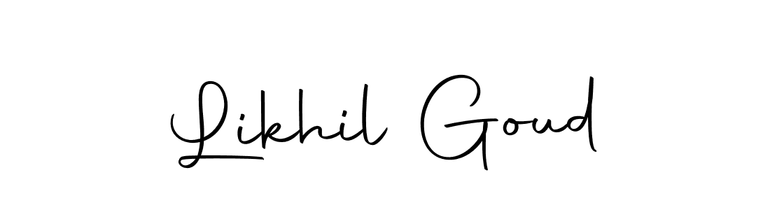 Make a beautiful signature design for name Likhil Goud. Use this online signature maker to create a handwritten signature for free. Likhil Goud signature style 10 images and pictures png