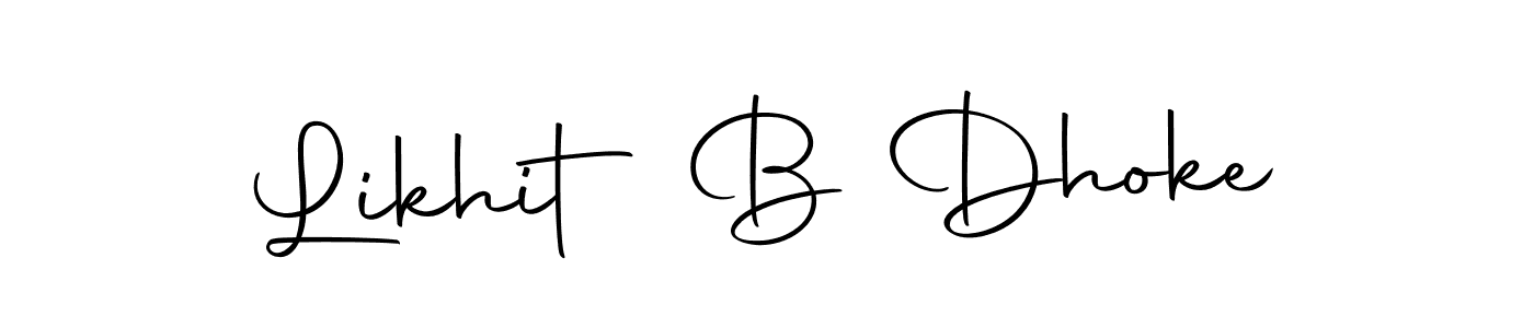 This is the best signature style for the Likhit B Dhoke name. Also you like these signature font (Autography-DOLnW). Mix name signature. Likhit B Dhoke signature style 10 images and pictures png