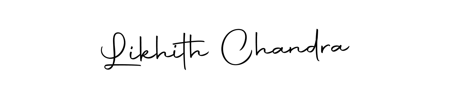 Likhith Chandra stylish signature style. Best Handwritten Sign (Autography-DOLnW) for my name. Handwritten Signature Collection Ideas for my name Likhith Chandra. Likhith Chandra signature style 10 images and pictures png