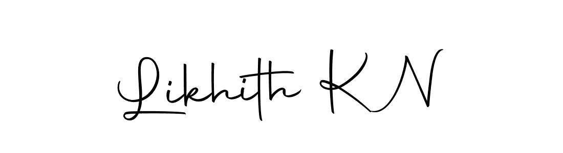if you are searching for the best signature style for your name Likhith K N. so please give up your signature search. here we have designed multiple signature styles  using Autography-DOLnW. Likhith K N signature style 10 images and pictures png