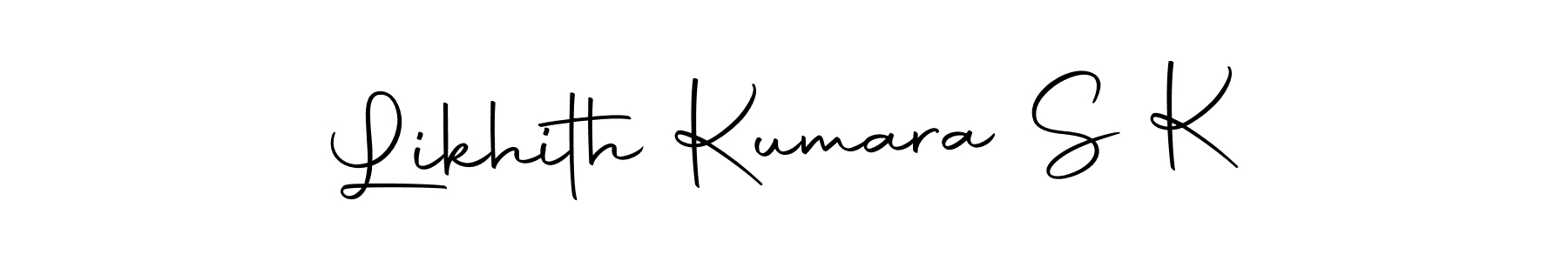 It looks lik you need a new signature style for name Likhith Kumara S K. Design unique handwritten (Autography-DOLnW) signature with our free signature maker in just a few clicks. Likhith Kumara S K signature style 10 images and pictures png