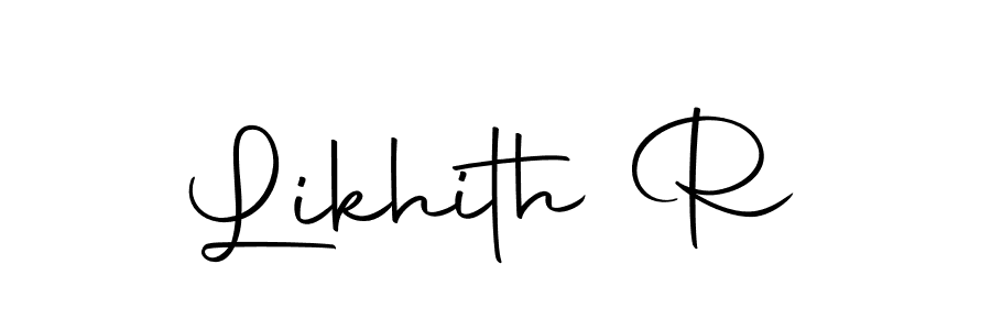 Likhith R stylish signature style. Best Handwritten Sign (Autography-DOLnW) for my name. Handwritten Signature Collection Ideas for my name Likhith R. Likhith R signature style 10 images and pictures png