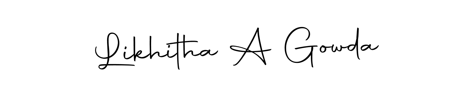 Also You can easily find your signature by using the search form. We will create Likhitha A Gowda name handwritten signature images for you free of cost using Autography-DOLnW sign style. Likhitha A Gowda signature style 10 images and pictures png