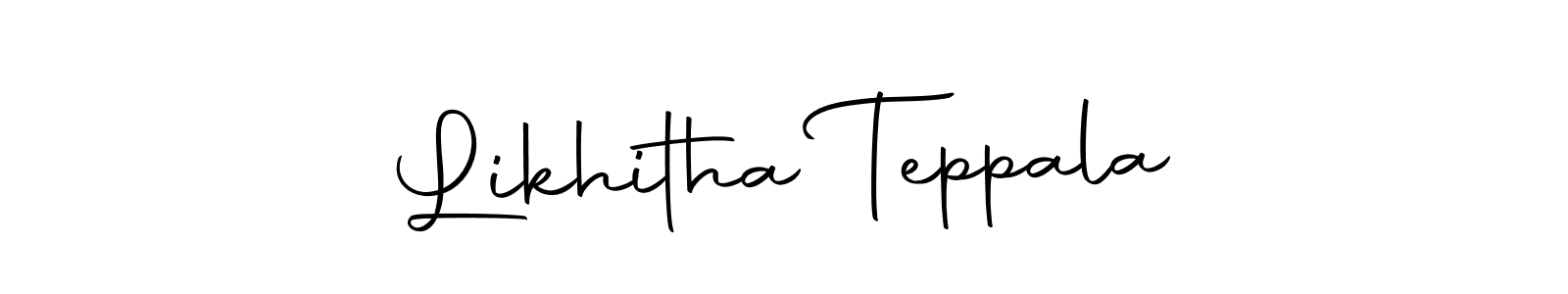 Make a beautiful signature design for name Likhitha Teppala. With this signature (Autography-DOLnW) style, you can create a handwritten signature for free. Likhitha Teppala signature style 10 images and pictures png