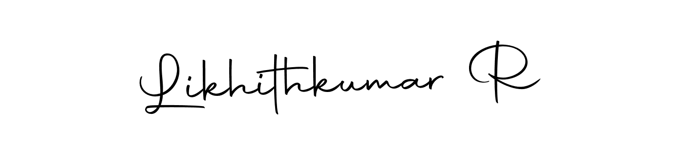 How to make Likhithkumar R signature? Autography-DOLnW is a professional autograph style. Create handwritten signature for Likhithkumar R name. Likhithkumar R signature style 10 images and pictures png