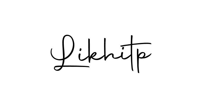 Design your own signature with our free online signature maker. With this signature software, you can create a handwritten (Autography-DOLnW) signature for name Likhitp. Likhitp signature style 10 images and pictures png