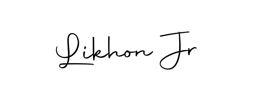 You can use this online signature creator to create a handwritten signature for the name Likhon Jr. This is the best online autograph maker. Likhon Jr signature style 10 images and pictures png