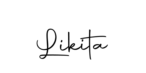 Use a signature maker to create a handwritten signature online. With this signature software, you can design (Autography-DOLnW) your own signature for name Likita. Likita signature style 10 images and pictures png