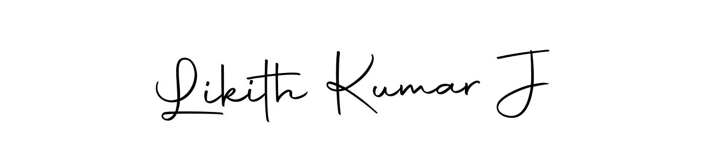 Make a beautiful signature design for name Likith Kumar J. With this signature (Autography-DOLnW) style, you can create a handwritten signature for free. Likith Kumar J signature style 10 images and pictures png