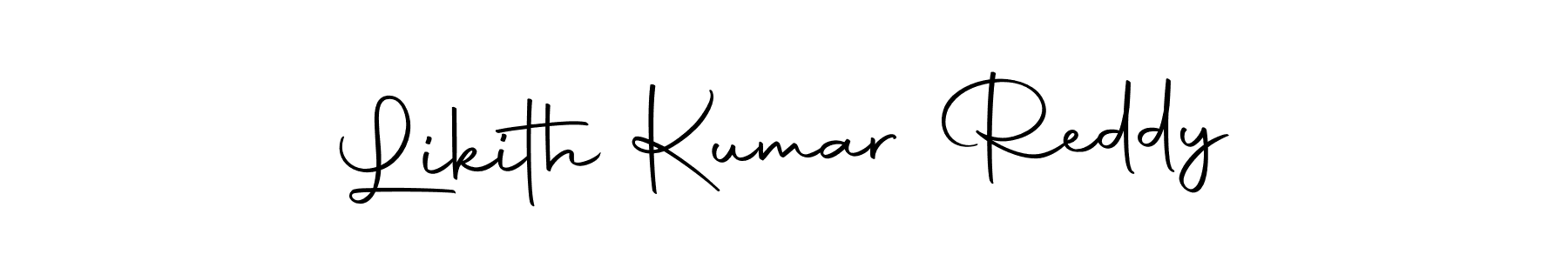 Use a signature maker to create a handwritten signature online. With this signature software, you can design (Autography-DOLnW) your own signature for name Likith Kumar Reddy. Likith Kumar Reddy signature style 10 images and pictures png