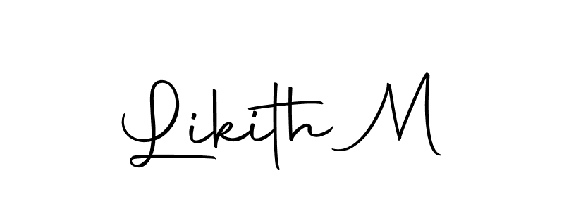 How to Draw Likith M signature style? Autography-DOLnW is a latest design signature styles for name Likith M. Likith M signature style 10 images and pictures png