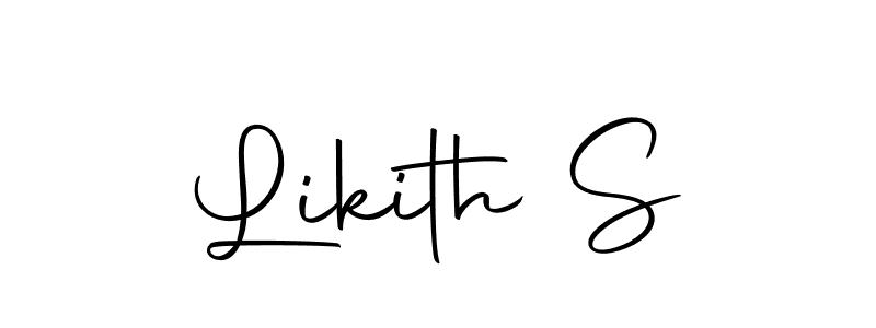 Design your own signature with our free online signature maker. With this signature software, you can create a handwritten (Autography-DOLnW) signature for name Likith S. Likith S signature style 10 images and pictures png