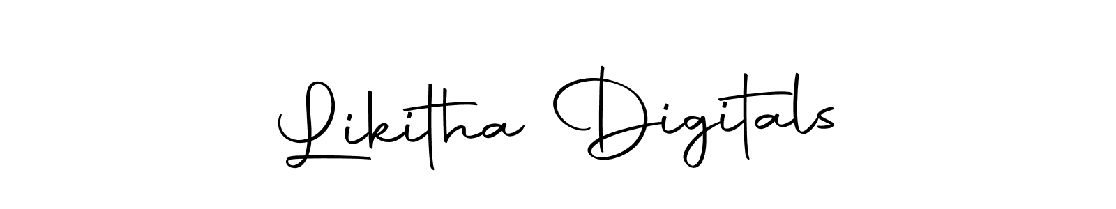 Use a signature maker to create a handwritten signature online. With this signature software, you can design (Autography-DOLnW) your own signature for name Likitha Digitals. Likitha Digitals signature style 10 images and pictures png