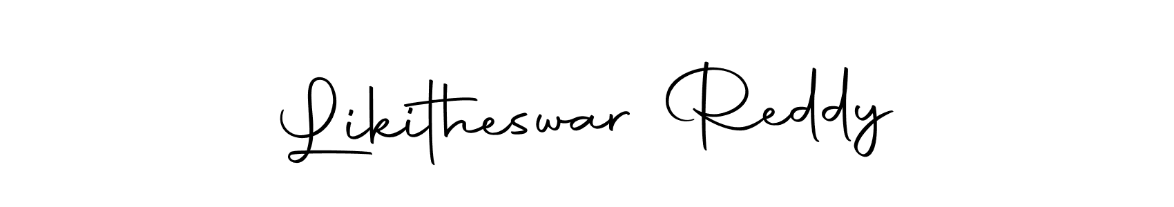 Make a beautiful signature design for name Likitheswar Reddy. With this signature (Autography-DOLnW) style, you can create a handwritten signature for free. Likitheswar Reddy signature style 10 images and pictures png