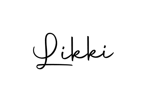 Use a signature maker to create a handwritten signature online. With this signature software, you can design (Autography-DOLnW) your own signature for name Likki. Likki signature style 10 images and pictures png