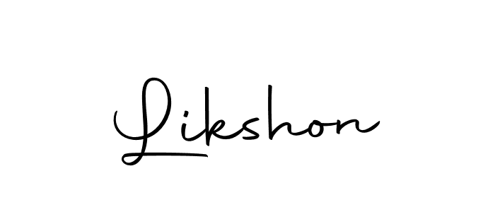 Create a beautiful signature design for name Likshon. With this signature (Autography-DOLnW) fonts, you can make a handwritten signature for free. Likshon signature style 10 images and pictures png