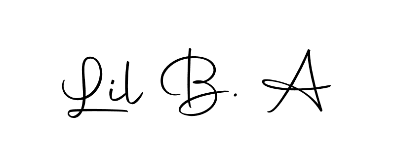 How to Draw Lil B. A signature style? Autography-DOLnW is a latest design signature styles for name Lil B. A. Lil B. A signature style 10 images and pictures png
