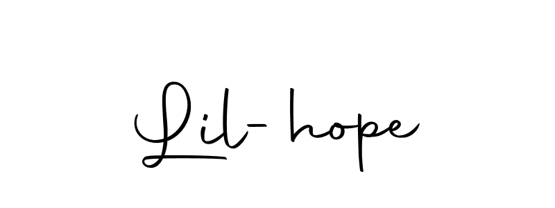 This is the best signature style for the Lil-hope name. Also you like these signature font (Autography-DOLnW). Mix name signature. Lil-hope signature style 10 images and pictures png
